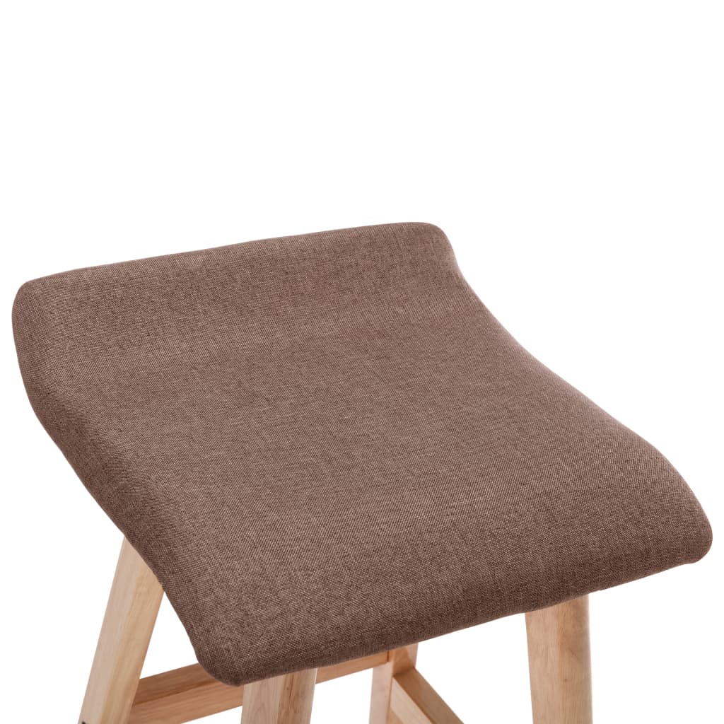 Elegant Taupe Fabric Bar Stool - Stylish and Comfortable Seating