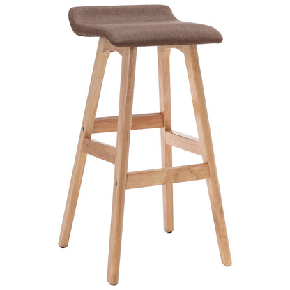 Taupe Fabric Bar Stools - Set of 2, Stylish & Comfortable Seating