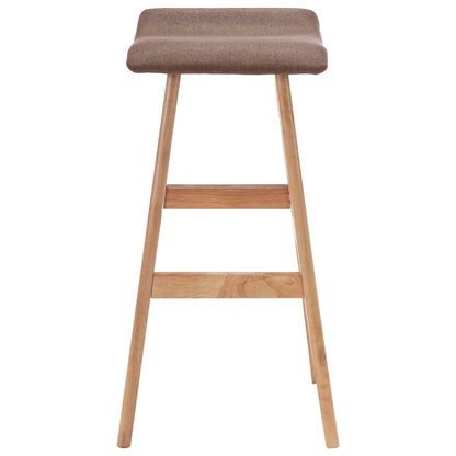 Taupe Fabric Bar Stools - Set of 2, Stylish & Comfortable Seating