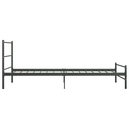 Grey Metal Bed Frame 90x200 cm - Durable & Stylish Design