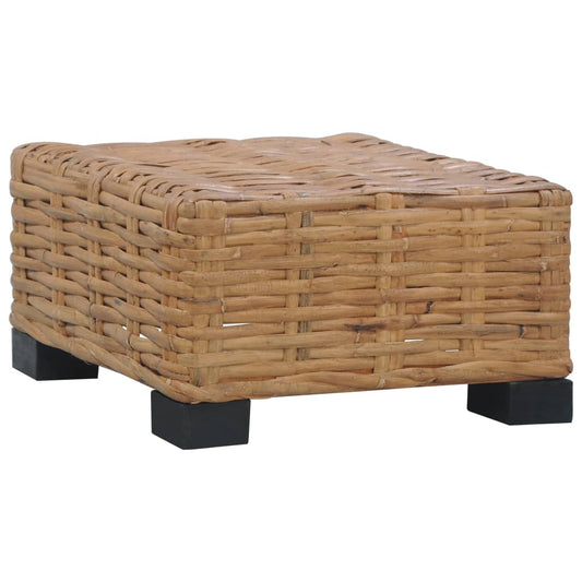 Natural Rattan Coffee Table 47x47x28 cm - Stylish & Durable Design