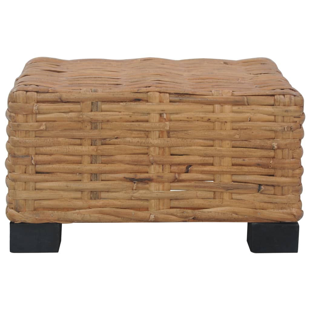 Natural Rattan Coffee Table 47x47x28 cm - Stylish & Durable Design