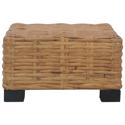 Natural Rattan Coffee Table 47x47x28 cm - Stylish & Durable Design