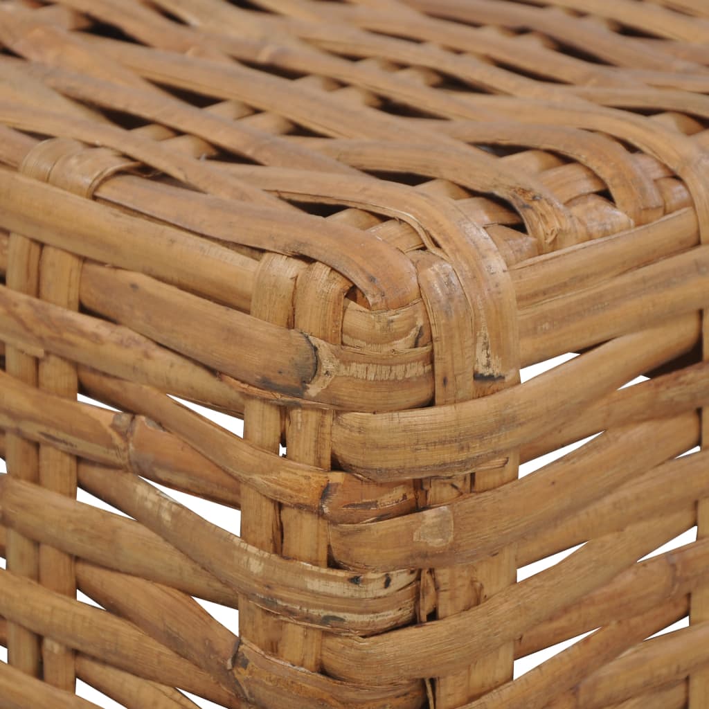 Natural Rattan Coffee Table 47x47x28 cm - Stylish & Durable Design