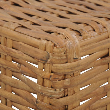 Natural Rattan Coffee Table 47x47x28 cm - Stylish & Durable Design