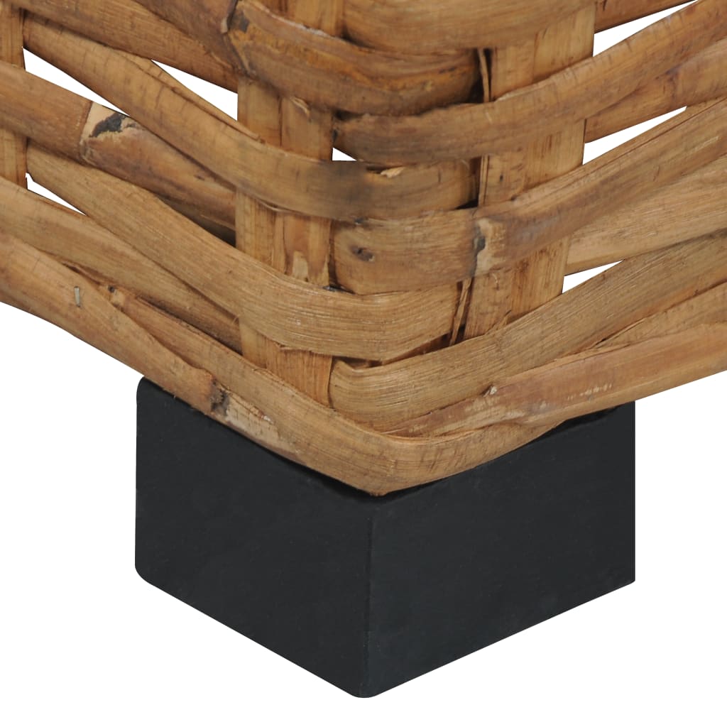 Natural Rattan Coffee Table 47x47x28 cm - Stylish & Durable Design