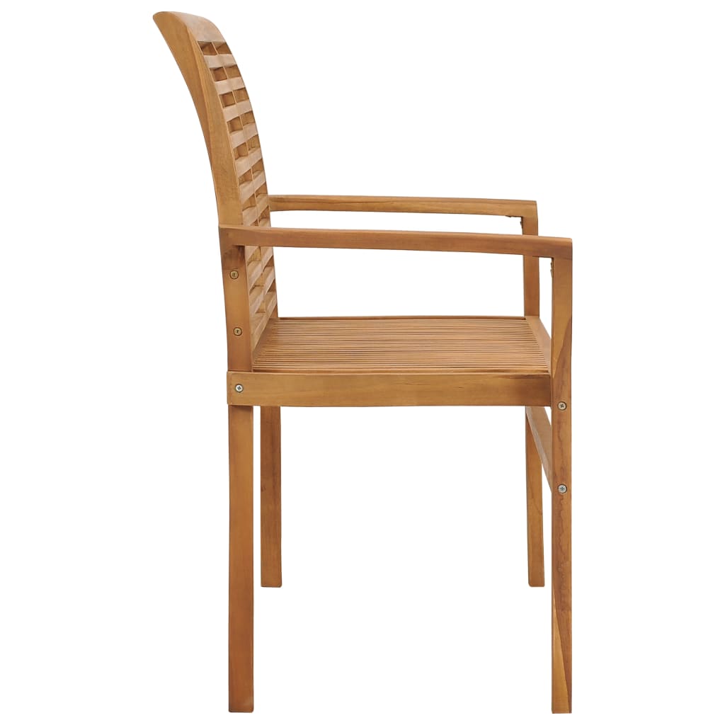 Solid Teak Wood Garden Bench - 112 cm, Durable & Stylish Seating