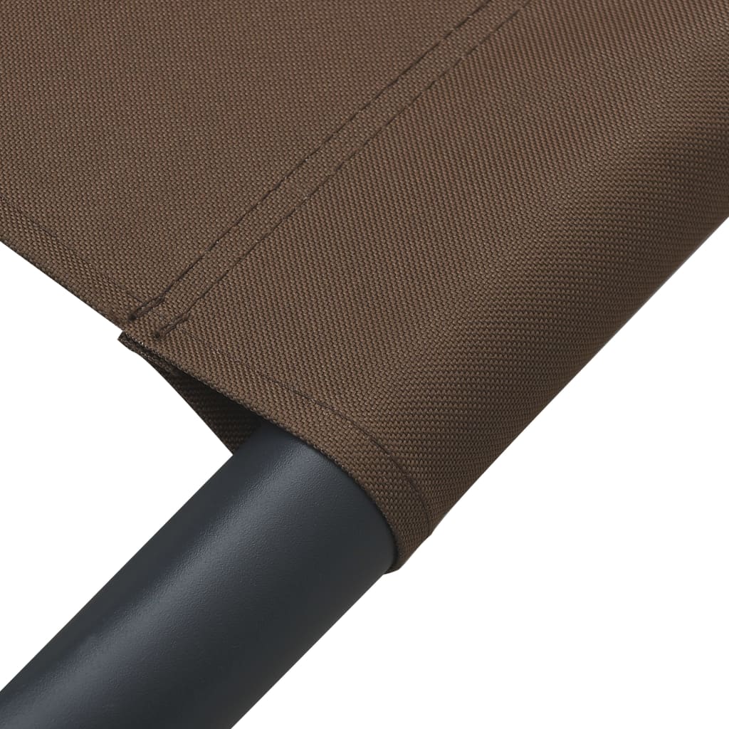 Brown Outdoor Lounge Bed with Canopy - Durable & Stylish Relaxation
