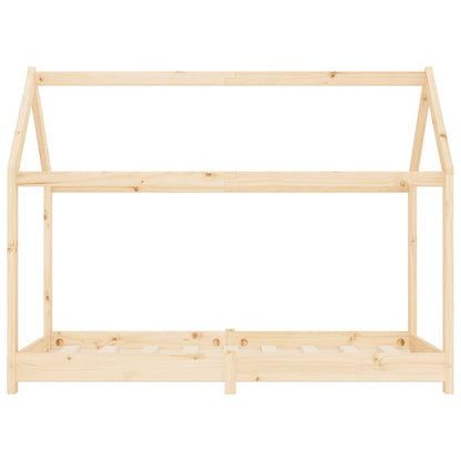 Kids Solid Pine Wood Bed Frame 70x140 cm - Durable & Stylish