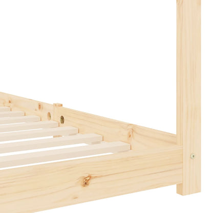 Kids Solid Pine Wood Bed Frame 70x140 cm - Durable & Stylish