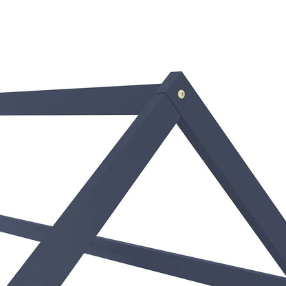 Solid Pine Grey Kids Bed Frame 80x160 cm - Durable & Stylish