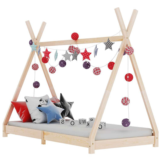 Solid Pine Kids Bed Frame 70x140 cm - Durable & Stylish