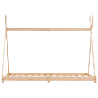 Solid Pine Wood Kids Bed Frame - 90x200 cm Sturdy & Stylish