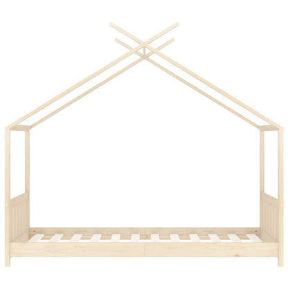 Kids Solid Pine Wood Bed Frame 80x160 cm - Durable & Stylish