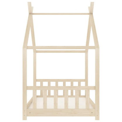 Kids Solid Pine Wood Bed Frame 80x160 cm - Durable & Stylish
