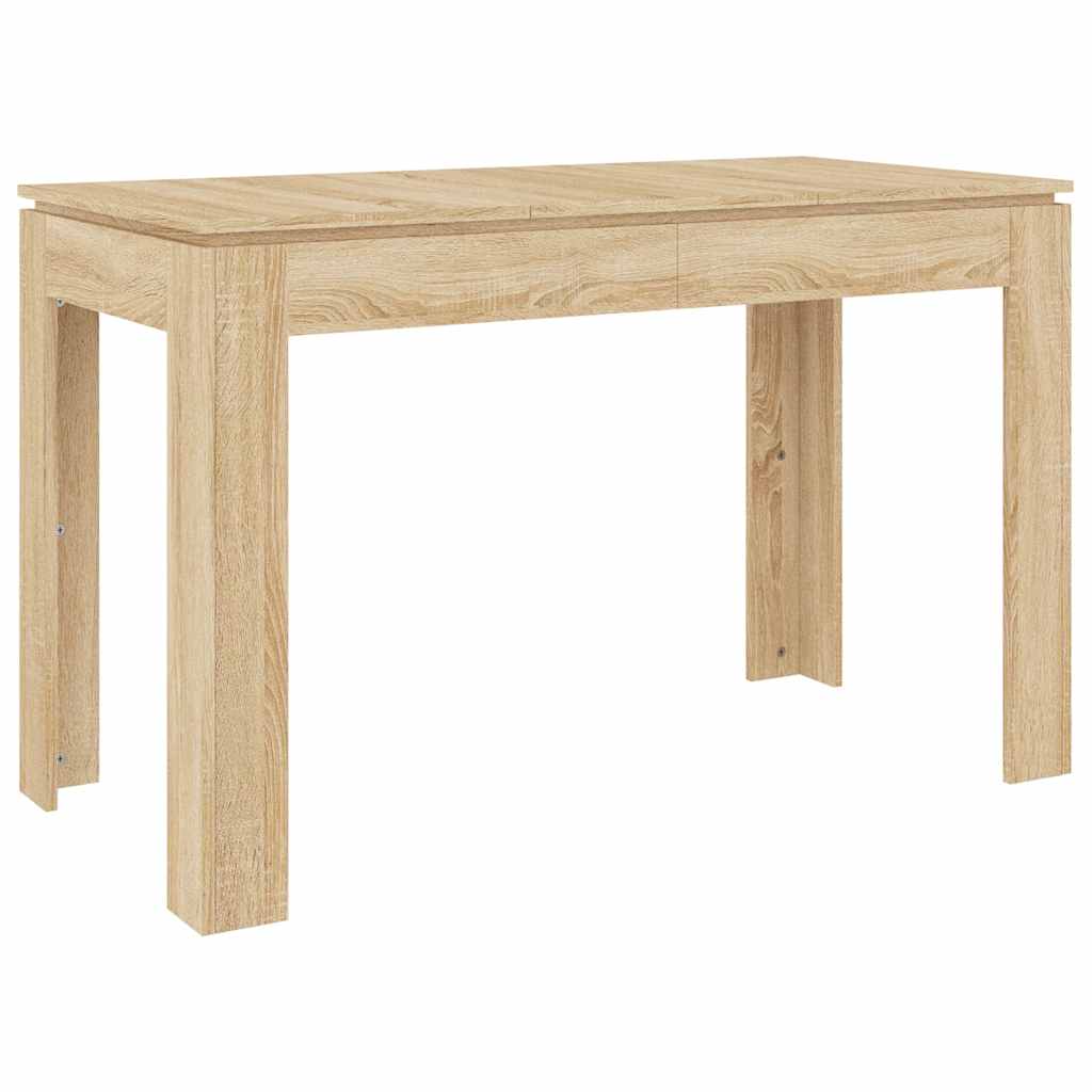 Sonoma Oak Dining Table 120x60x76 cm - Engineered Wood