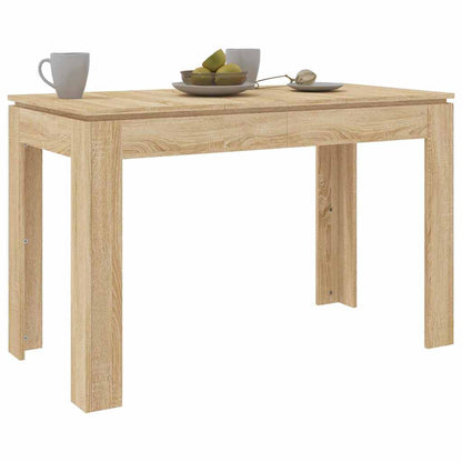 Sonoma Oak Dining Table 120x60x76 cm - Engineered Wood