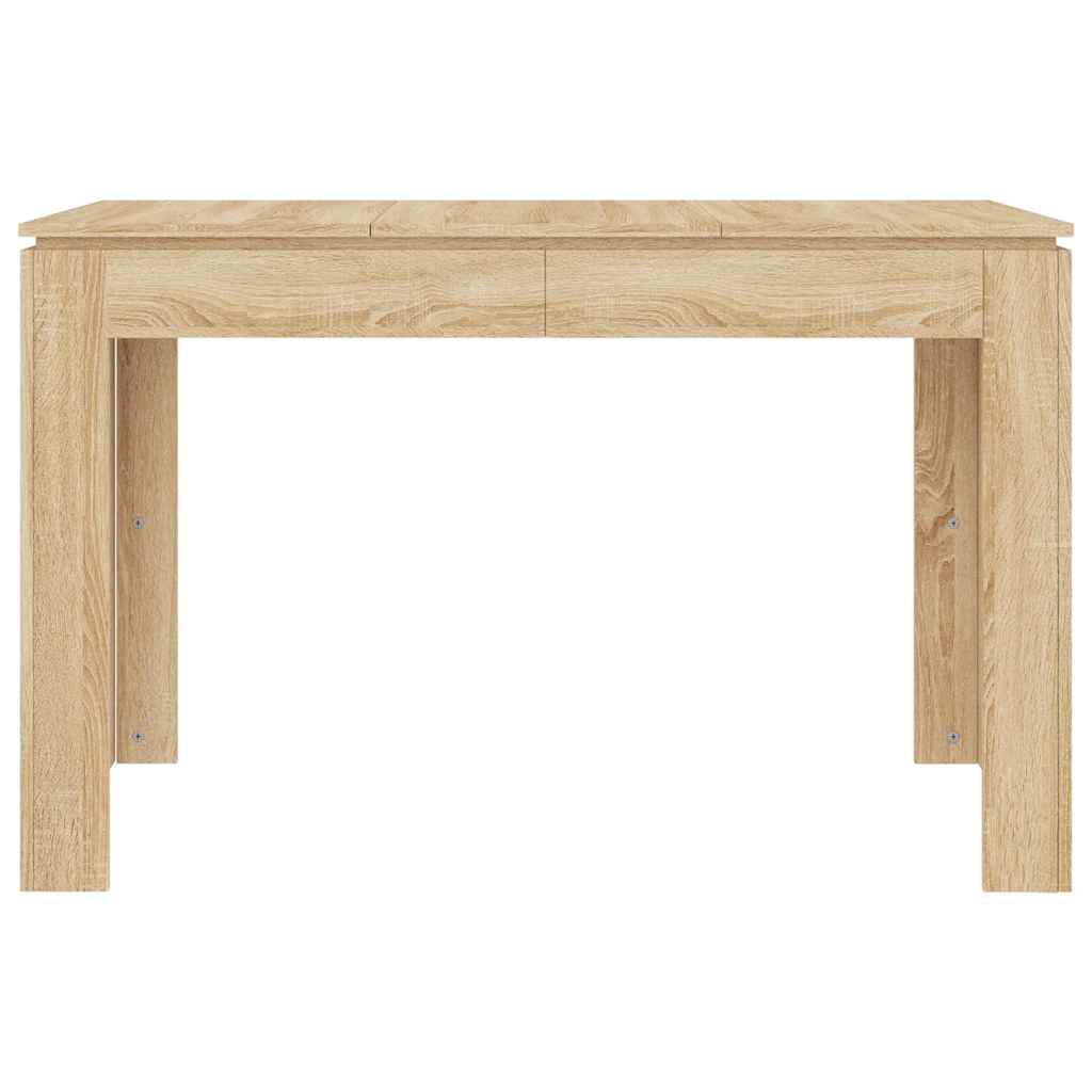 Sonoma Oak Dining Table 120x60x76 cm - Engineered Wood