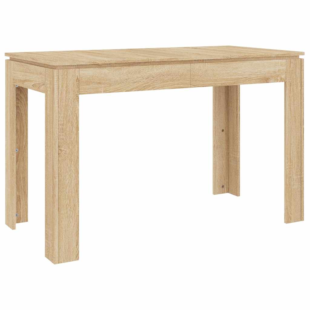 Sonoma Oak Dining Table 120x60x76 cm - Engineered Wood