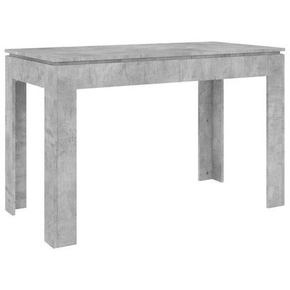 Concrete Grey Dining Table – 120x60x76 cm Engineered Wood