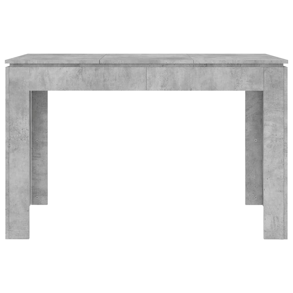 Concrete Grey Dining Table – 120x60x76 cm Engineered Wood
