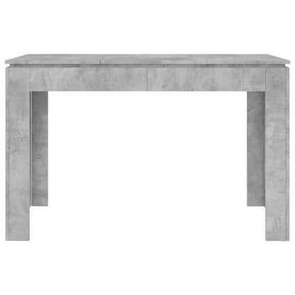 Concrete Grey Dining Table – 120x60x76 cm Engineered Wood