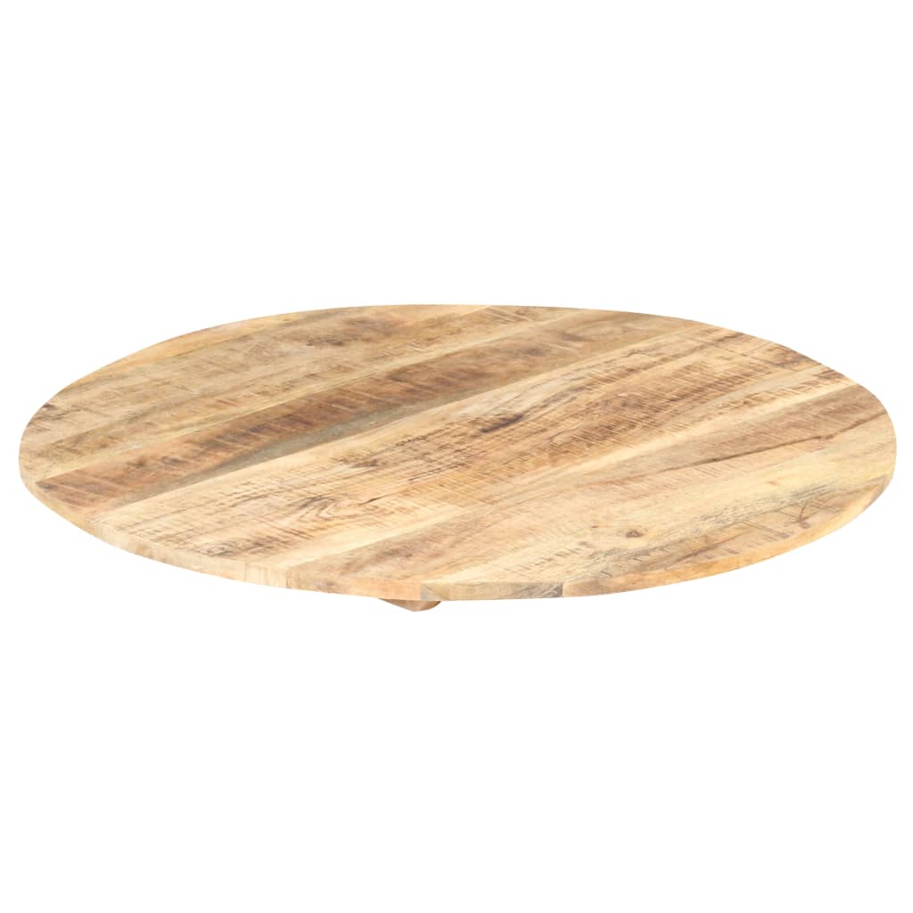 Round Mango Wood Table Top - Solid, 15-16mm, 70cm Diameter
