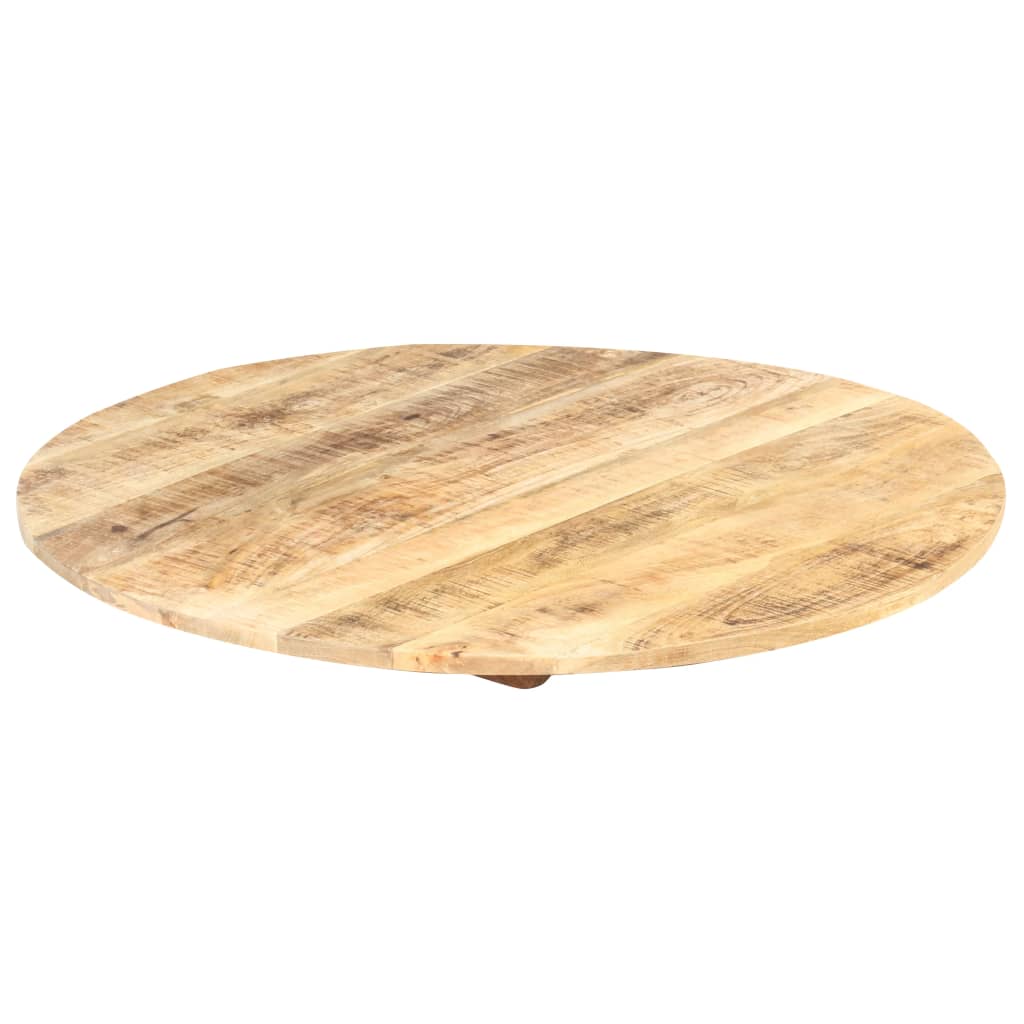 Round Mango Wood Table Top - Solid, 15-16mm, 70cm Diameter