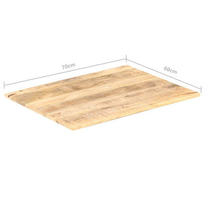 Durable Mango Wood Table Top - 70x60 cm, 15-16 mm厚