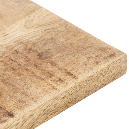 Solid Mango Wood Table Top, 15-16mm, 90x70cm - Natural Finish
