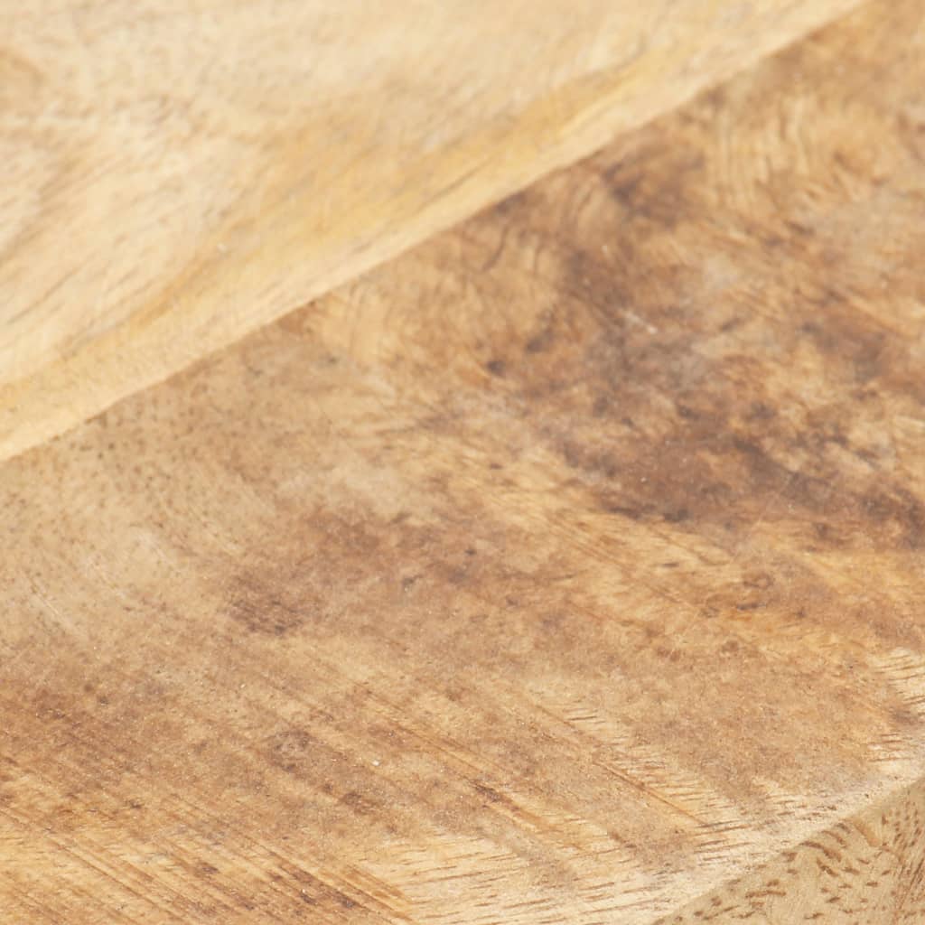 Solid Mango Wood Table Top, 15-16mm, 90x70cm - Natural Finish