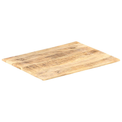 Solid Mango Wood Table Top, 15-16mm, 90x70cm - Natural Finish