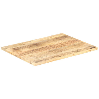 Solid Mango Wood Table Top 70x60 cm - Durable 25-27 mm Thickness