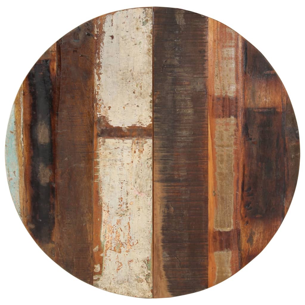 70cm Solid Reclaimed Wood Round Table Top - Eco-Friendly Design