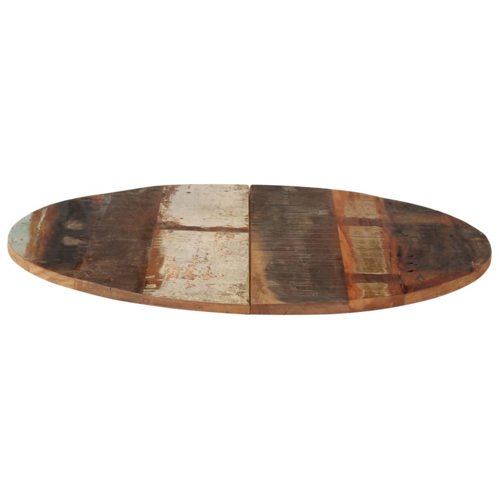 70cm Solid Reclaimed Wood Round Table Top - Eco-Friendly Design
