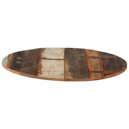 70cm Solid Reclaimed Wood Round Table Top - Eco-Friendly Design