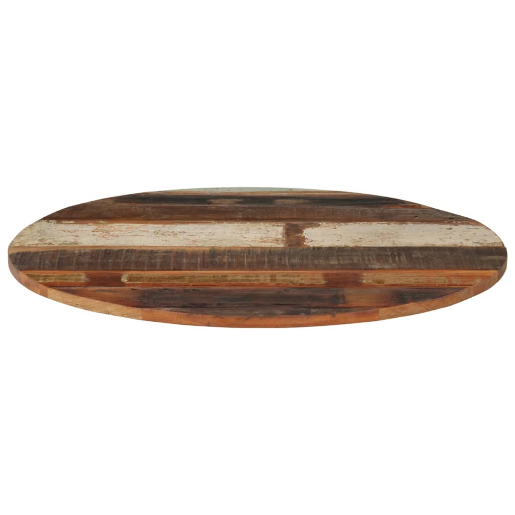 70cm Solid Reclaimed Wood Round Table Top - Eco-Friendly Design