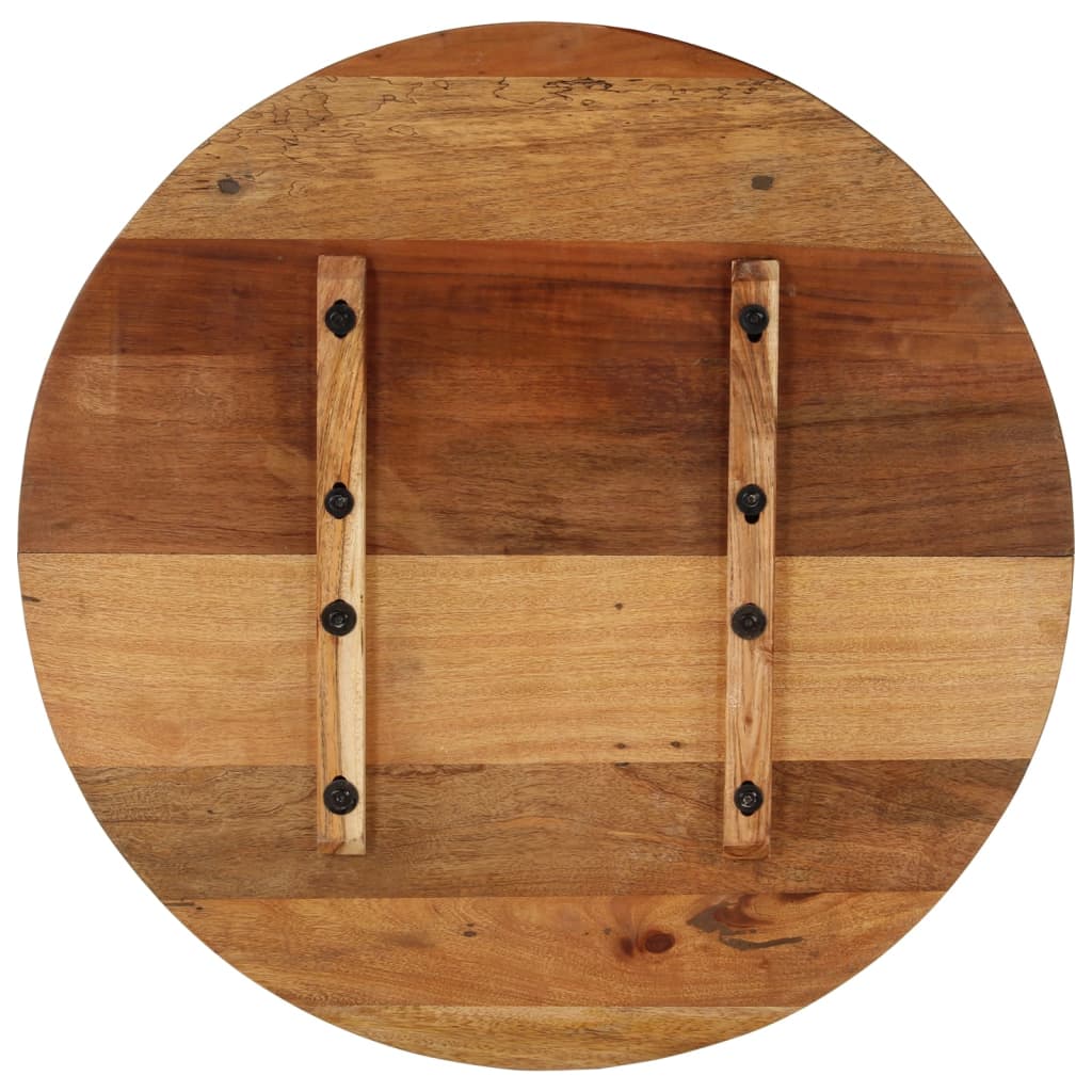 70cm Solid Reclaimed Wood Round Table Top - Eco-Friendly Design