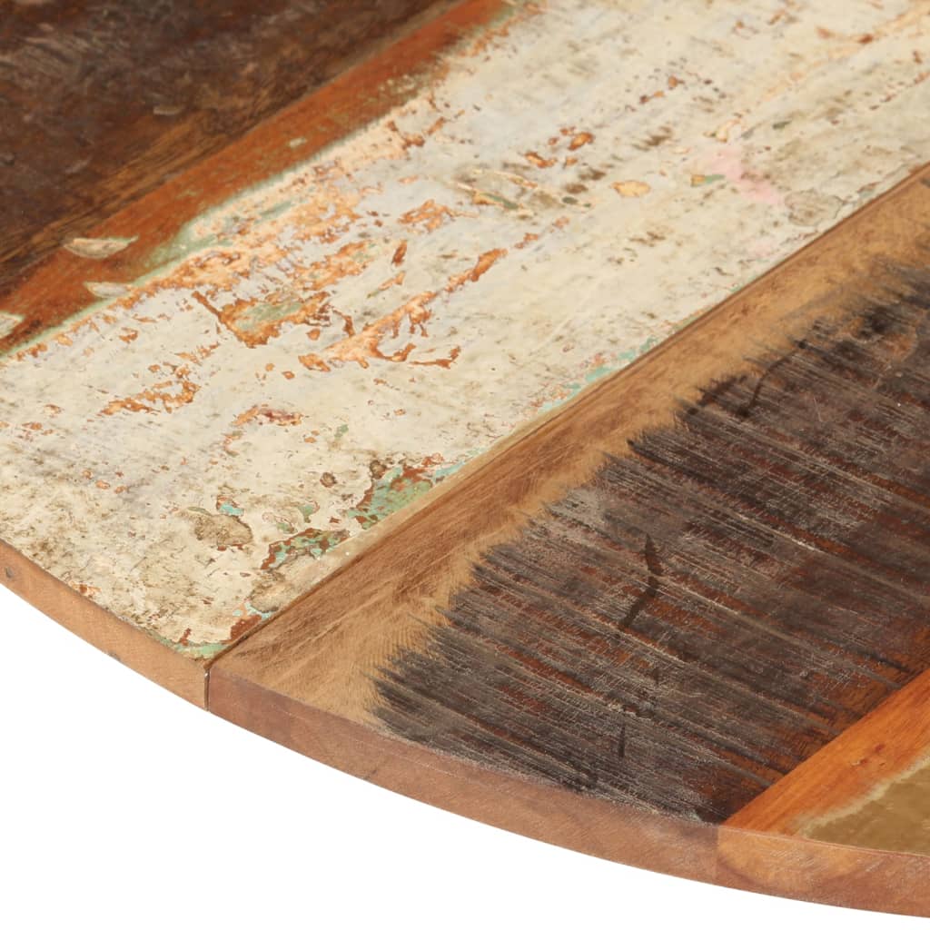 70cm Solid Reclaimed Wood Round Table Top - Eco-Friendly Design