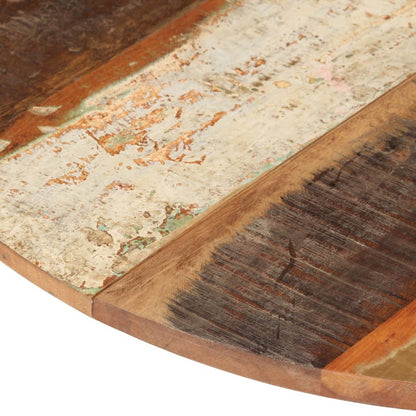 70cm Solid Reclaimed Wood Round Table Top - Eco-Friendly Design
