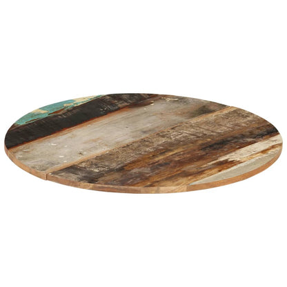 70cm Solid Reclaimed Wood Round Table Top - Eco-Friendly Design