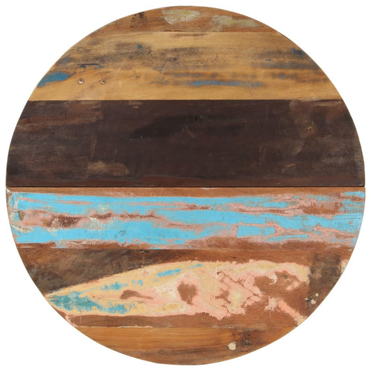 Eco-Friendly 80cm Round Table Top | Solid Reclaimed Wood