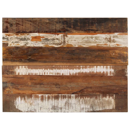 Solid Reclaimed Wood Rectangular Table Top 60x80 cm 15-16 mm