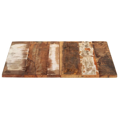 Solid Reclaimed Wood Rectangular Table Top 60x80 cm 15-16 mm