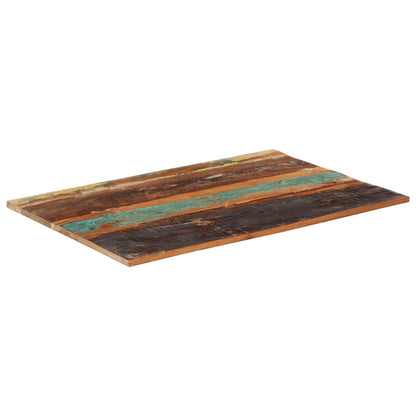 Reclaimed Solid Wood Rectangular Table Top 60x90 cm 15-16 mm