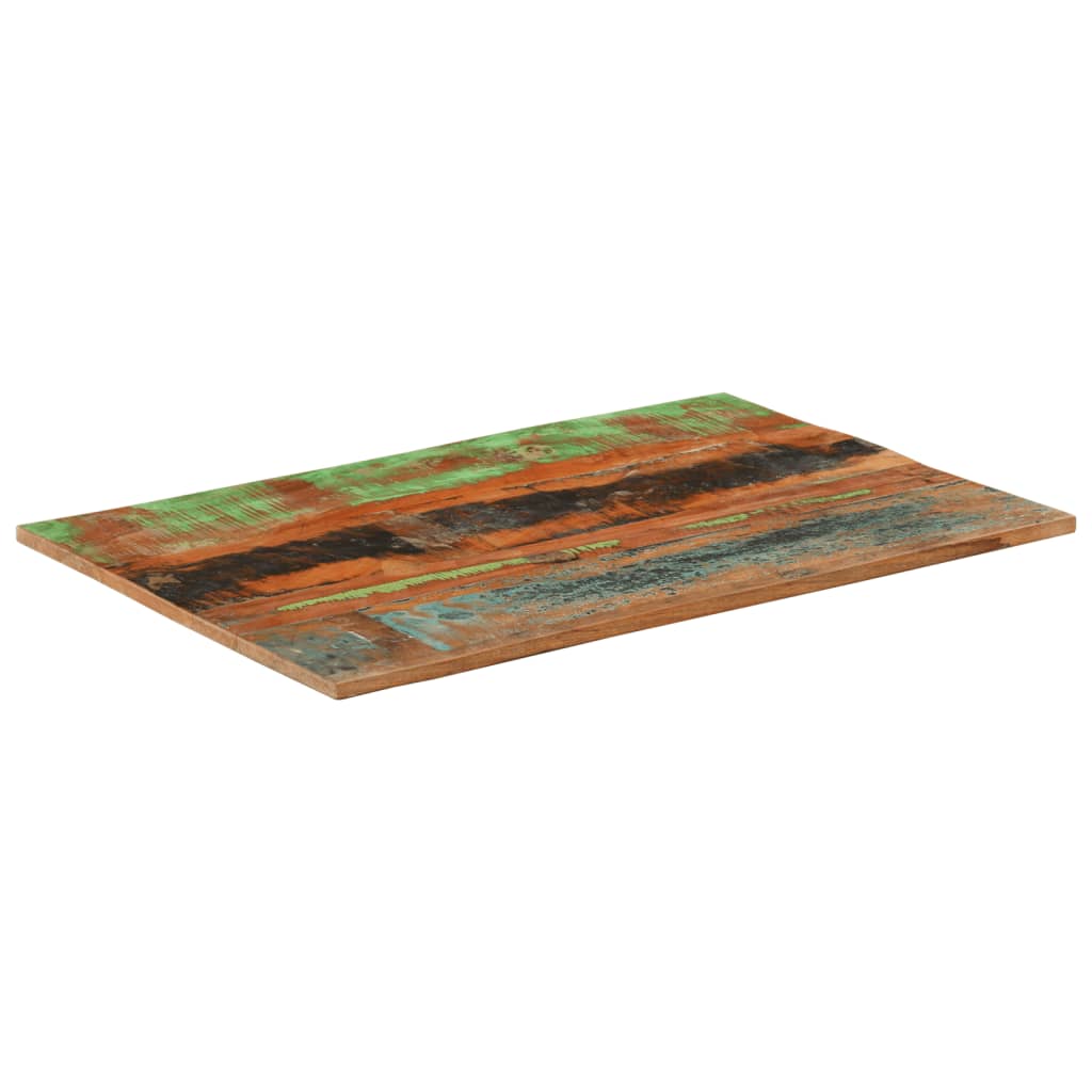 Reclaimed Solid Wood Rectangular Table Top 60x90 cm 15-16 mm