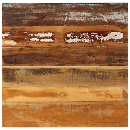 Solid Reclaimed Wood Square Table Top, 70x70 cm, 15-16 mm Thick