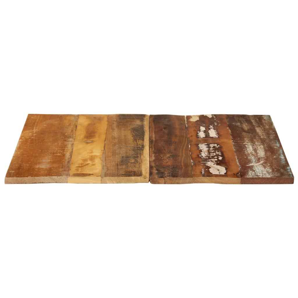 Solid Reclaimed Wood Square Table Top, 70x70 cm, 15-16 mm Thick