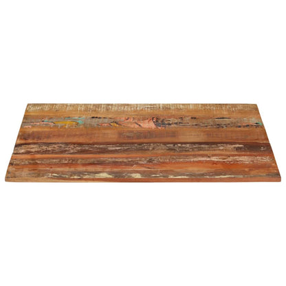 Solid Reclaimed Wood Table Top 70x90 cm - Eco-Friendly Design
