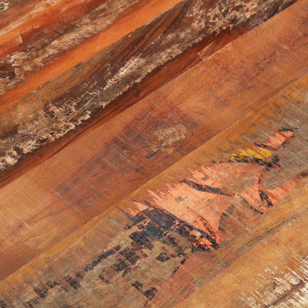 Solid Reclaimed Wood Table Top 70x90 cm - Eco-Friendly Design